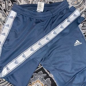 Blue adidas sweatpants